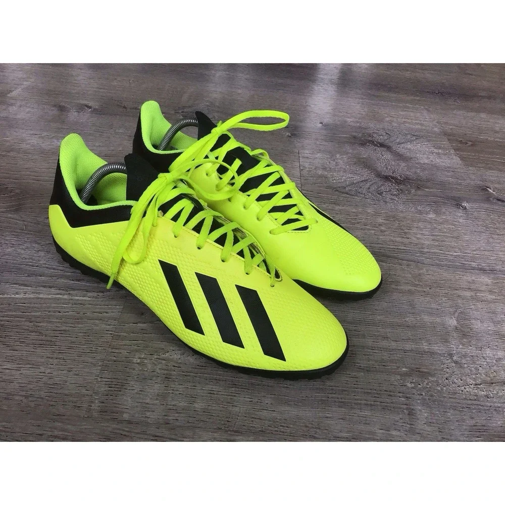 adidas X Tango 18.4 TF Green Black DB2479 Men's Indoor Turf Soccer Shoes Size 11